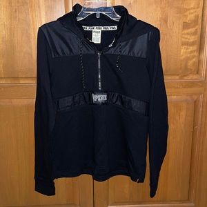 PINK Pullover Black Sweatshirt